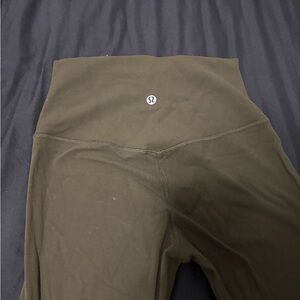 lululemon athletica khaki Green Leggings